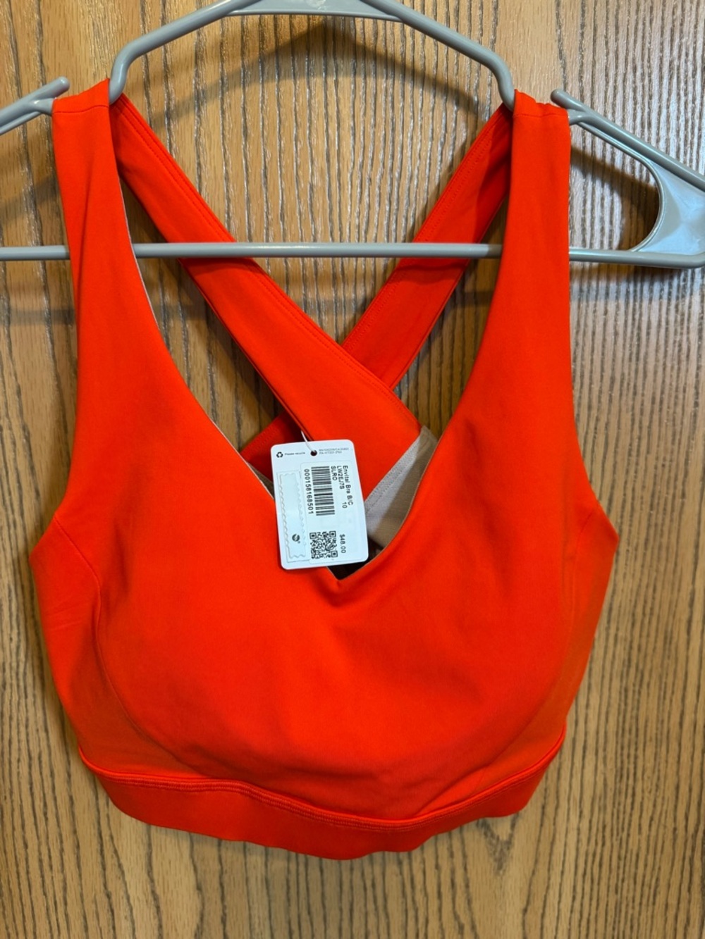 lululemon athletica Envital Bra - Solar Orange - size 10 B/C Cup